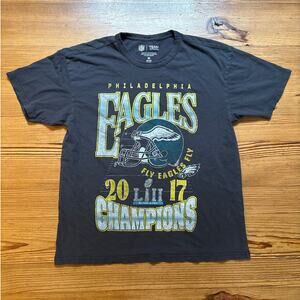 NFL Philadelphia Eagles 2017 Champions gray short‎ sleeve shirt SIZE M